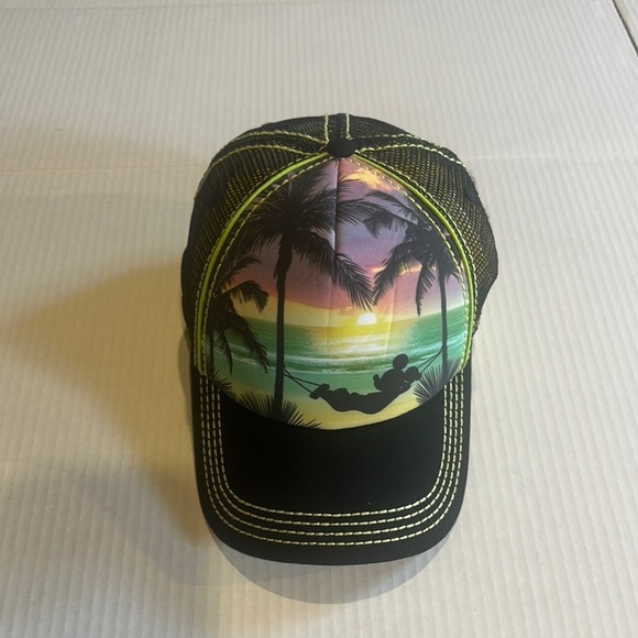 disney parks Other - Disney Parks adult 60% cotton Tropical Sunset Trucker Hat mesh back adjustable